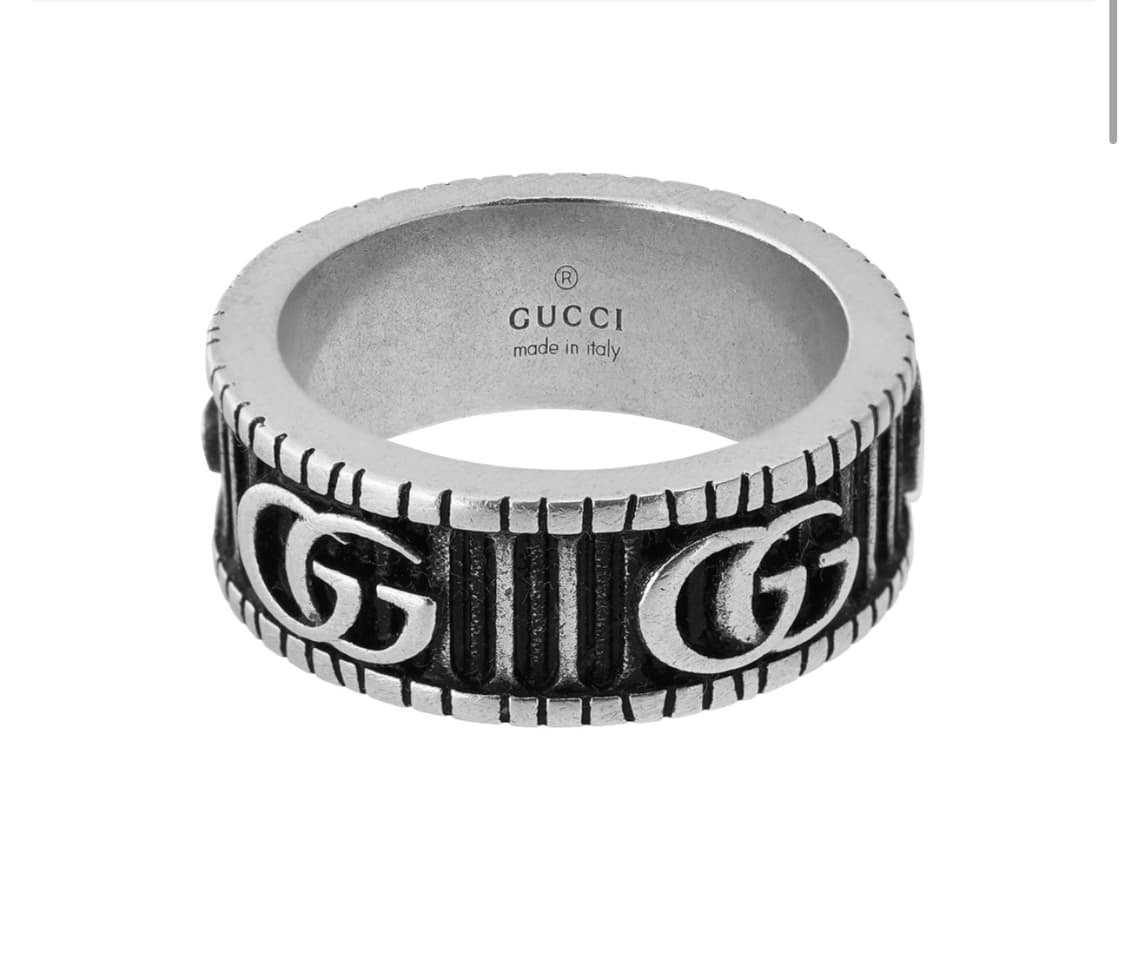 구찌 더블 G 링 실버 15호 상품이미지1