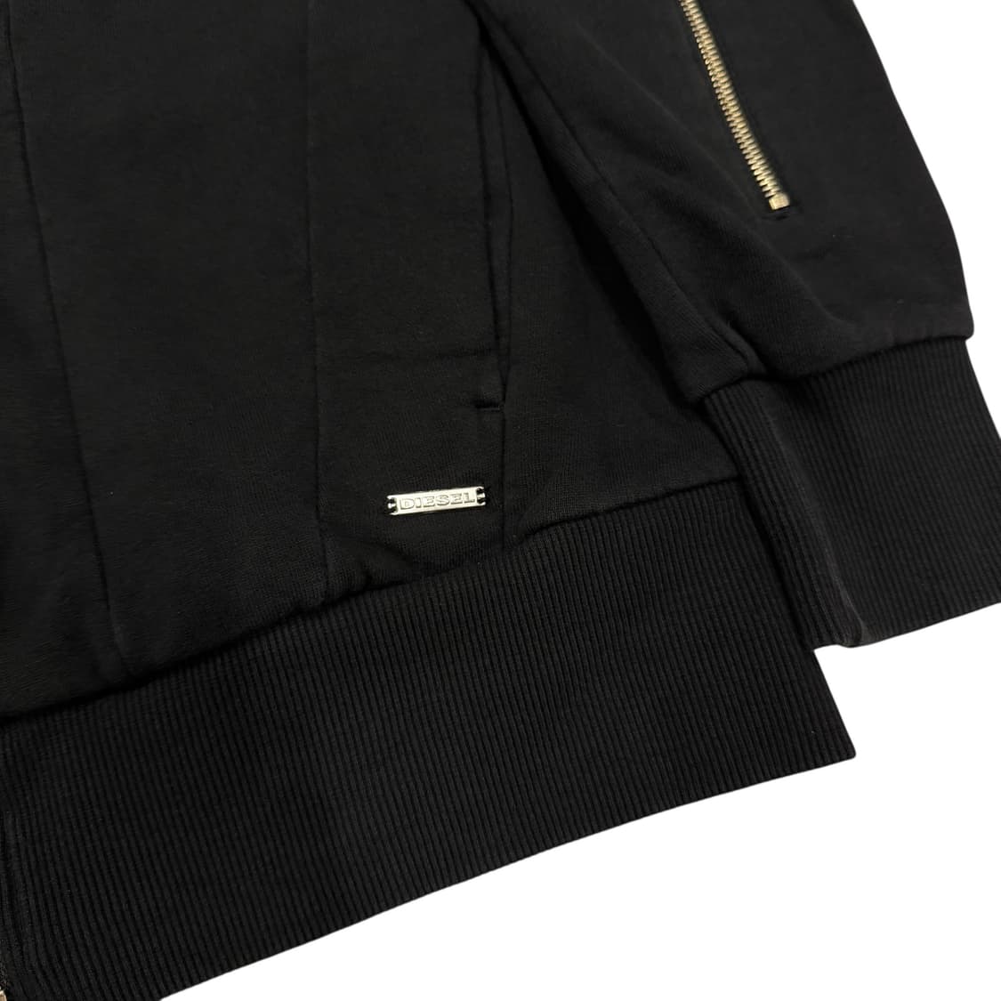 디젤 빈티지 풀오버 후드집업 자켓 블랙 S 상품이미지2