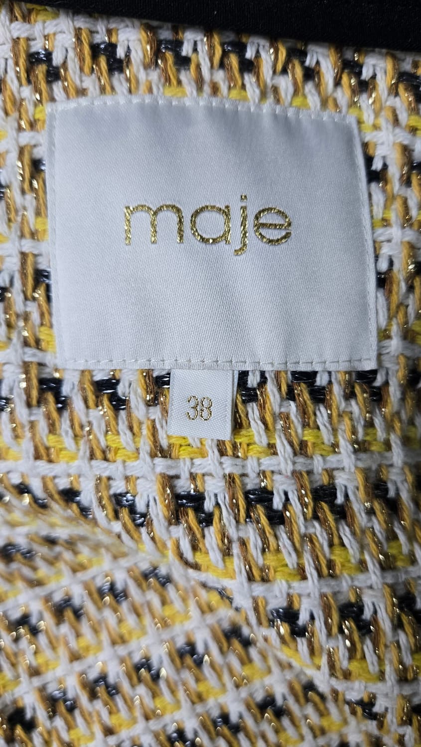 마쥬 옐로우 트위드가디건 상품이미지6