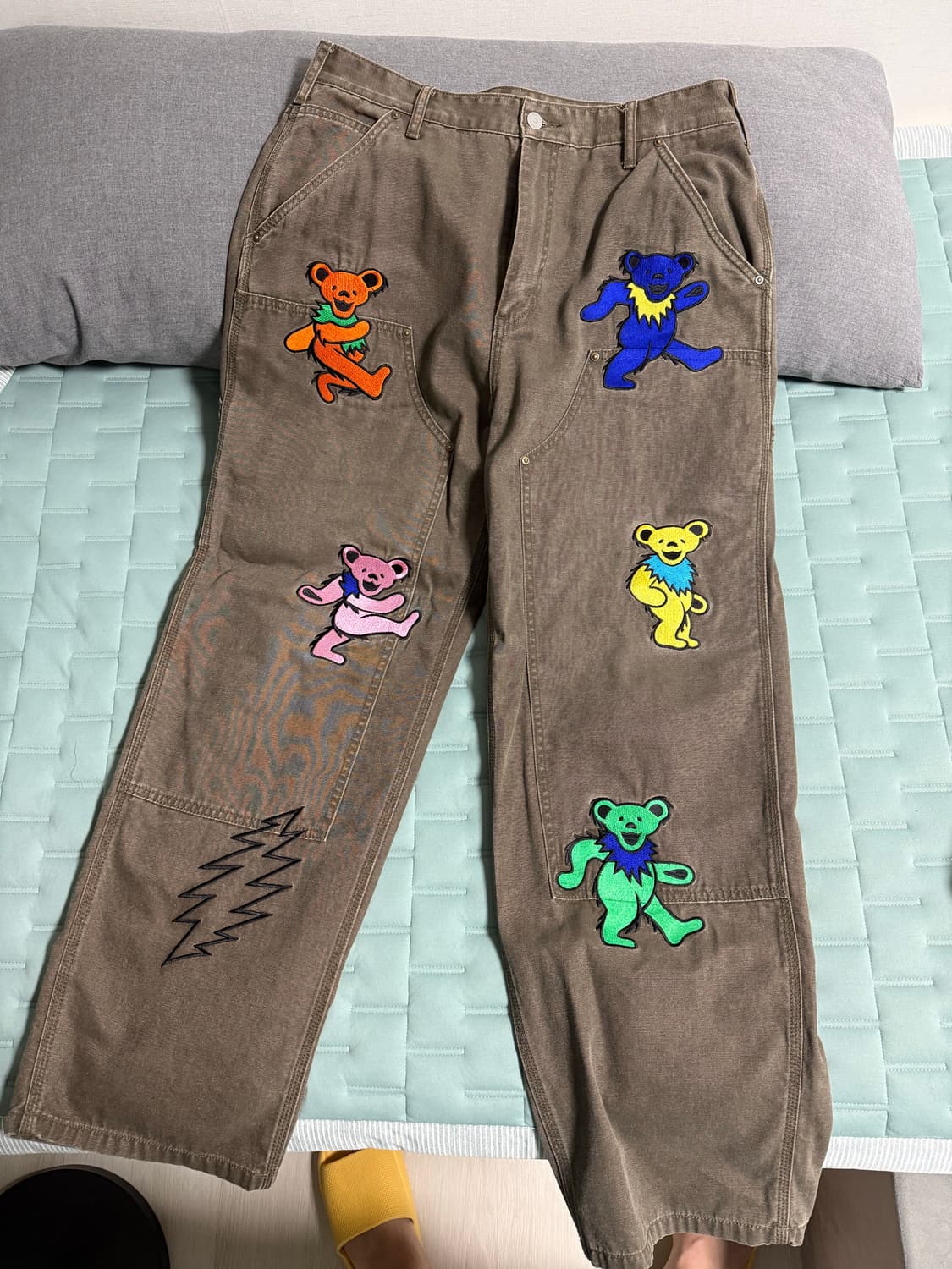 디스이즈네버댓 x 그레이트풀 데드 더블니 팬츠 XL 상품이미지1