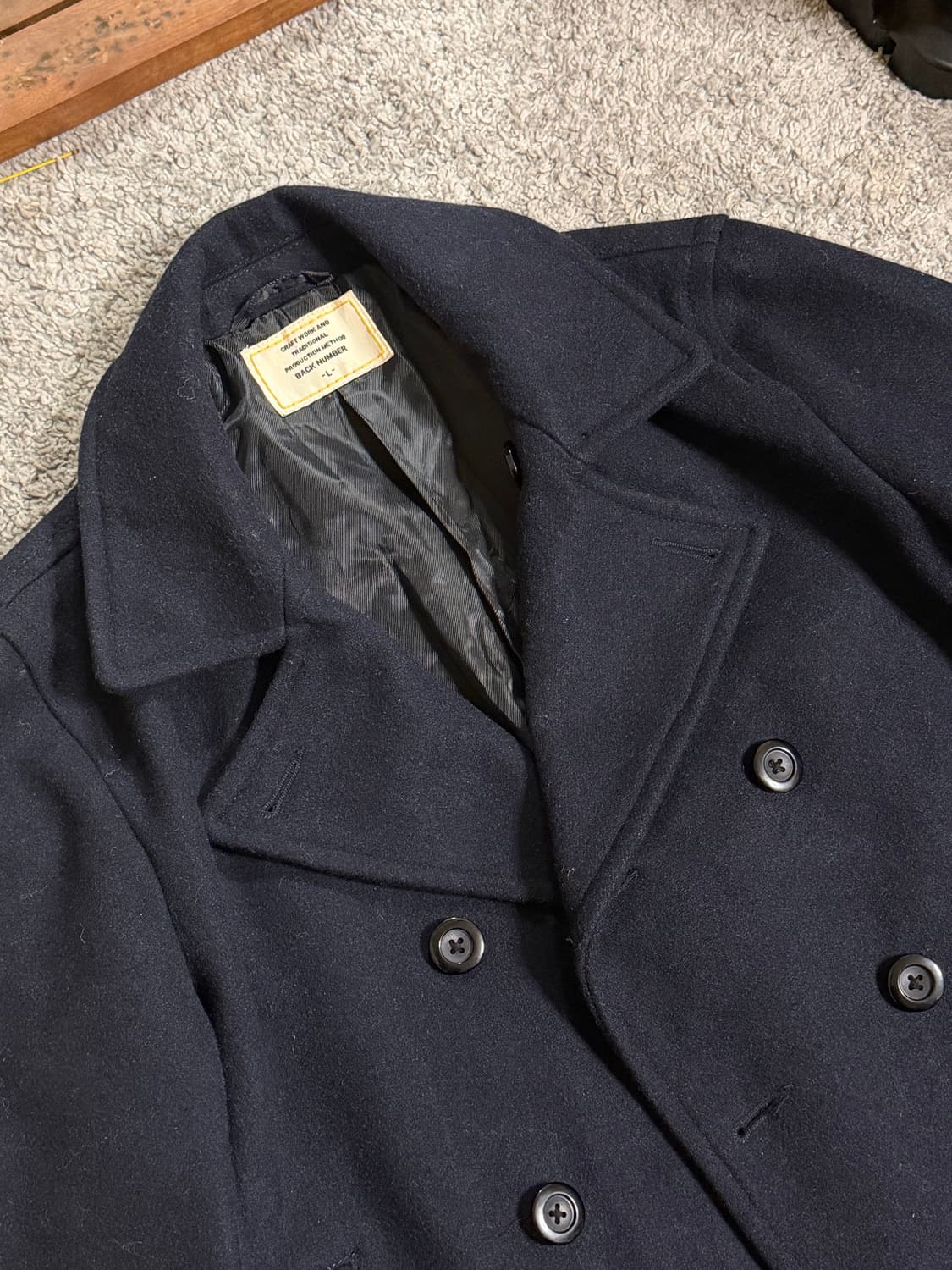 Back Number 백넘버 울 피코트 상품이미지5