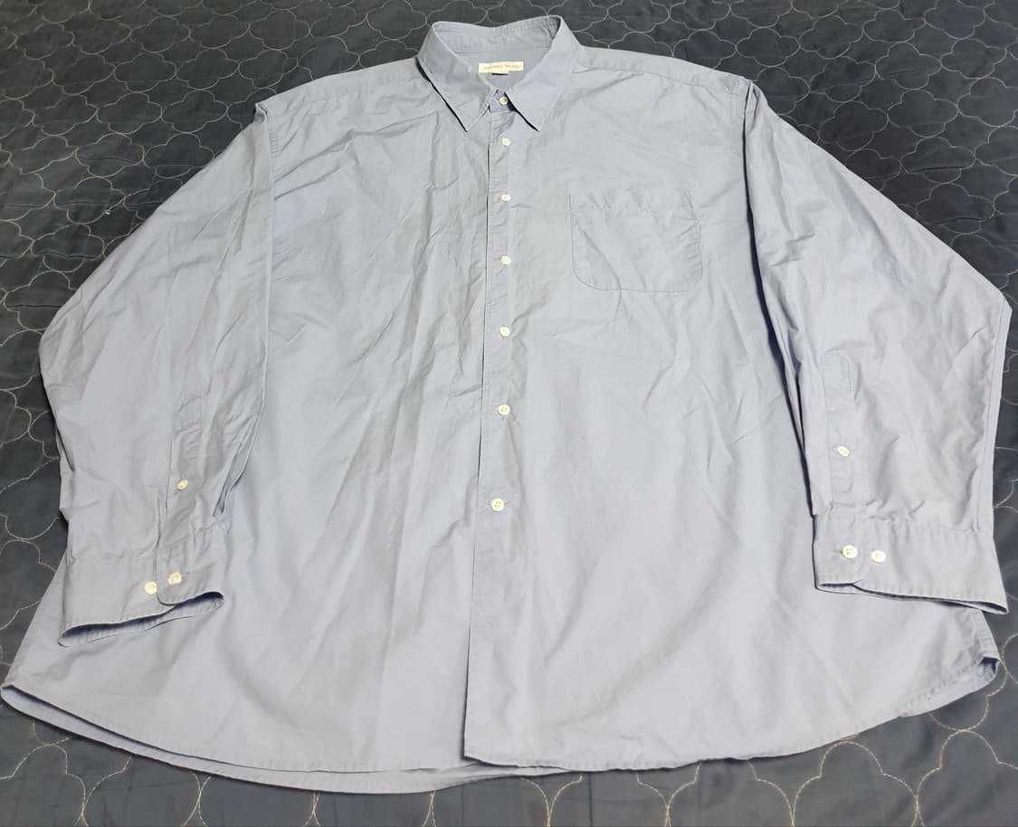 토마스모어 페이퍼 긴팔셔츠 블루블루 (XL) 상품이미지2