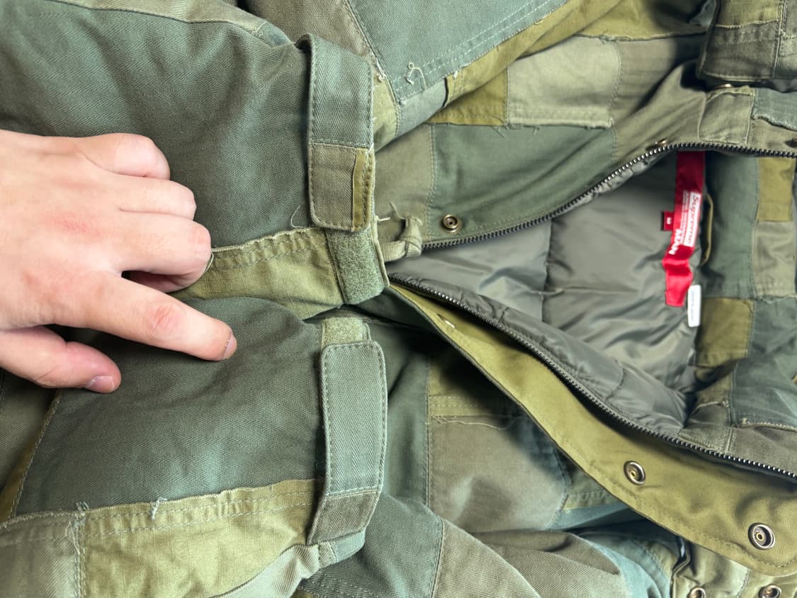 [M] 슈프림 준야와타나베 패치워크 퍼피 패딩 올리브 상품이미지4