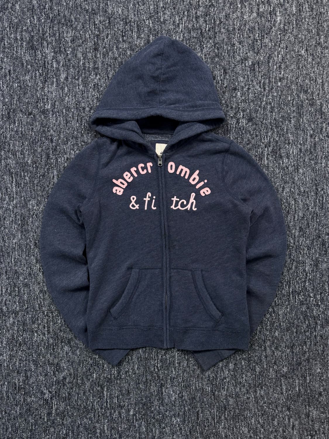 아베크롬비 핑크로고 네이비 후드집업 상품이미지4