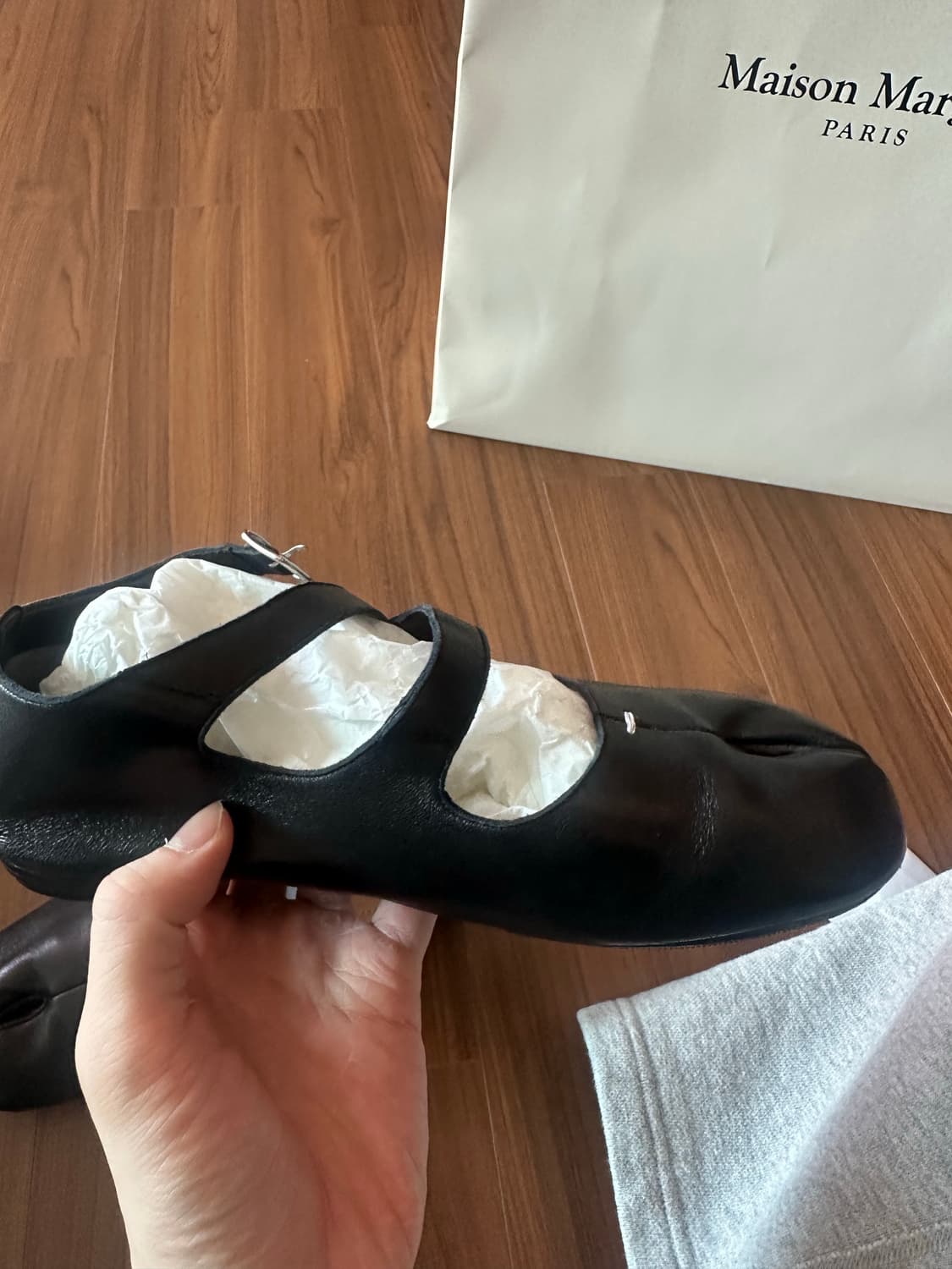 메종 마르지엘라 타비 메리제인 발레리나 블랙 36.5 풀구성 상품이미지8