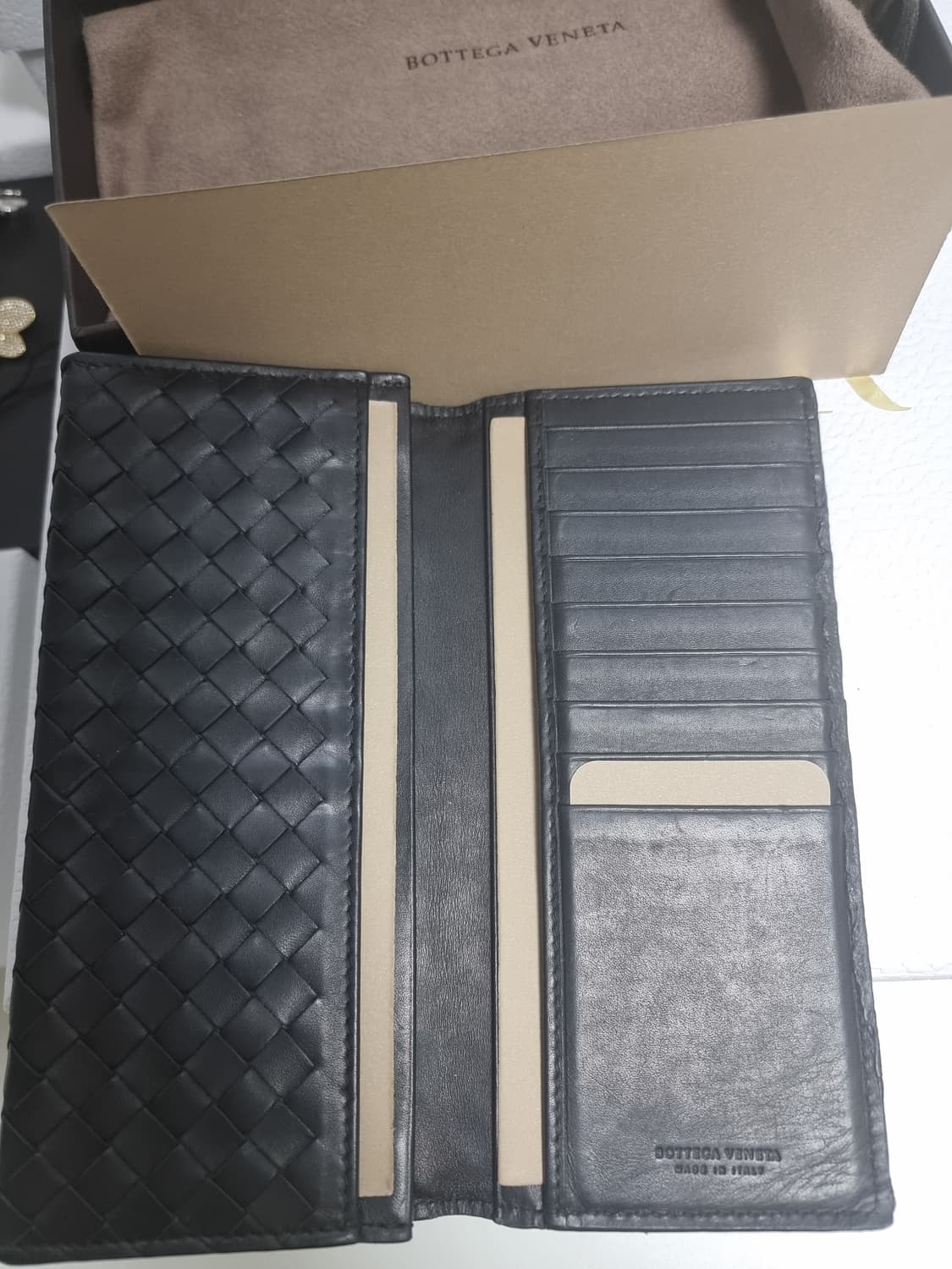 보테가베네타 인트레치아토 블랙 장지갑 백화점 풀구성 상품이미지4