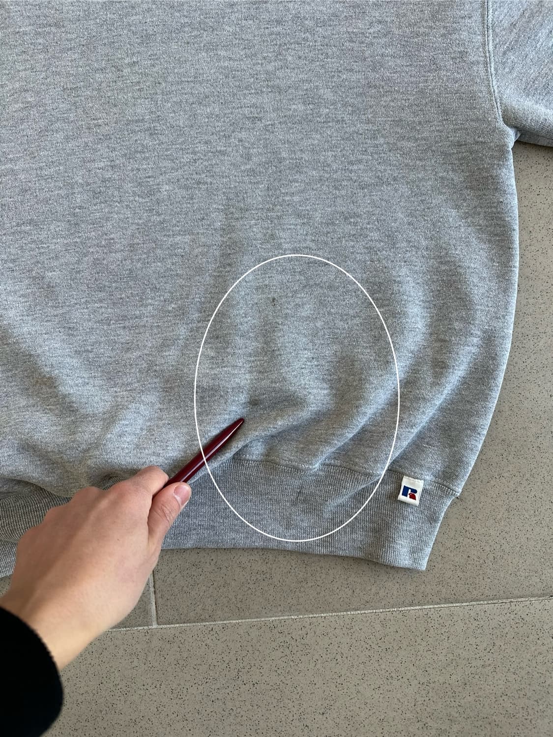 90s 빈티지 러셀 스웻셔츠 그레이 L 상품이미지5