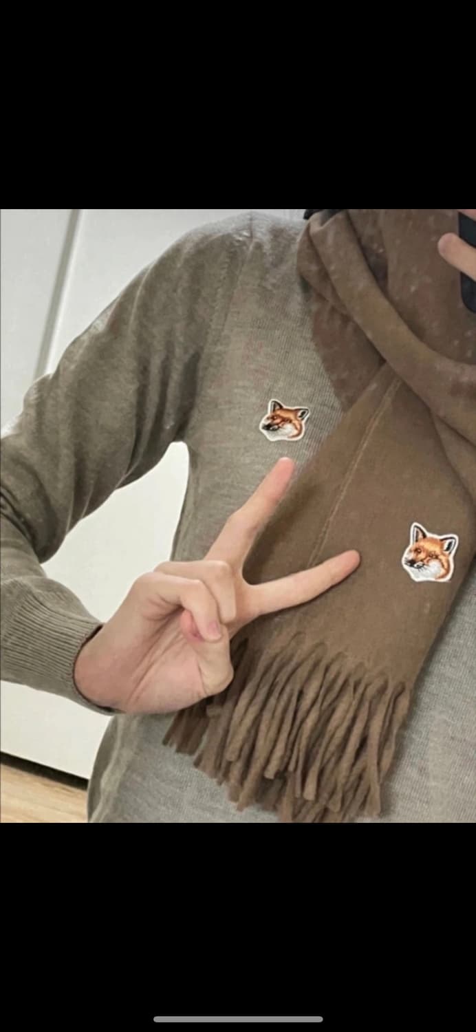 메종키츠네 목도리 상품이미지1