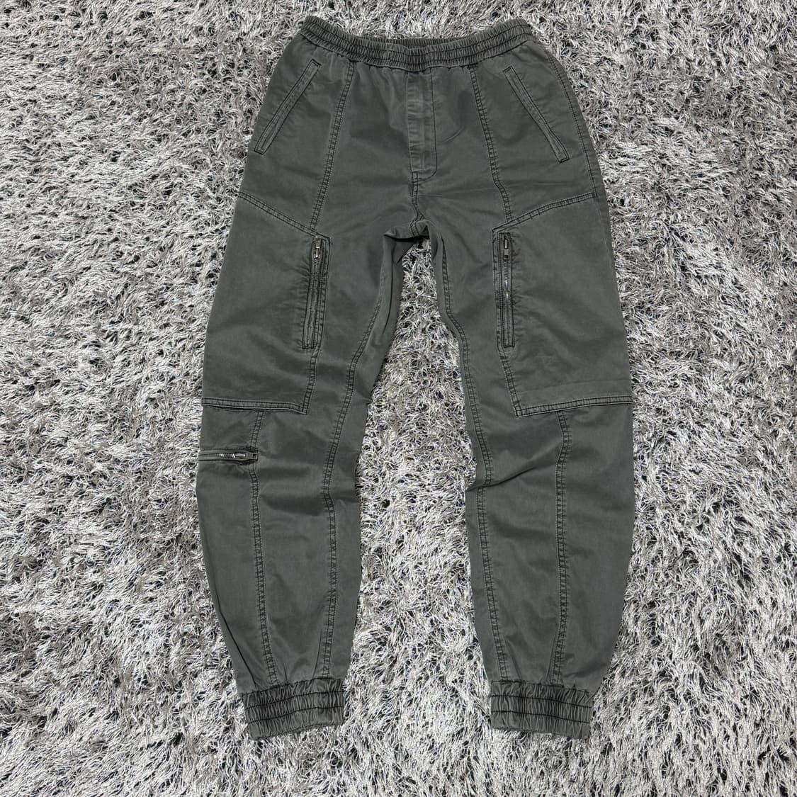 준지 21ss 가먼트다이드 카고 조거팬츠 그레이 44 상품이미지1