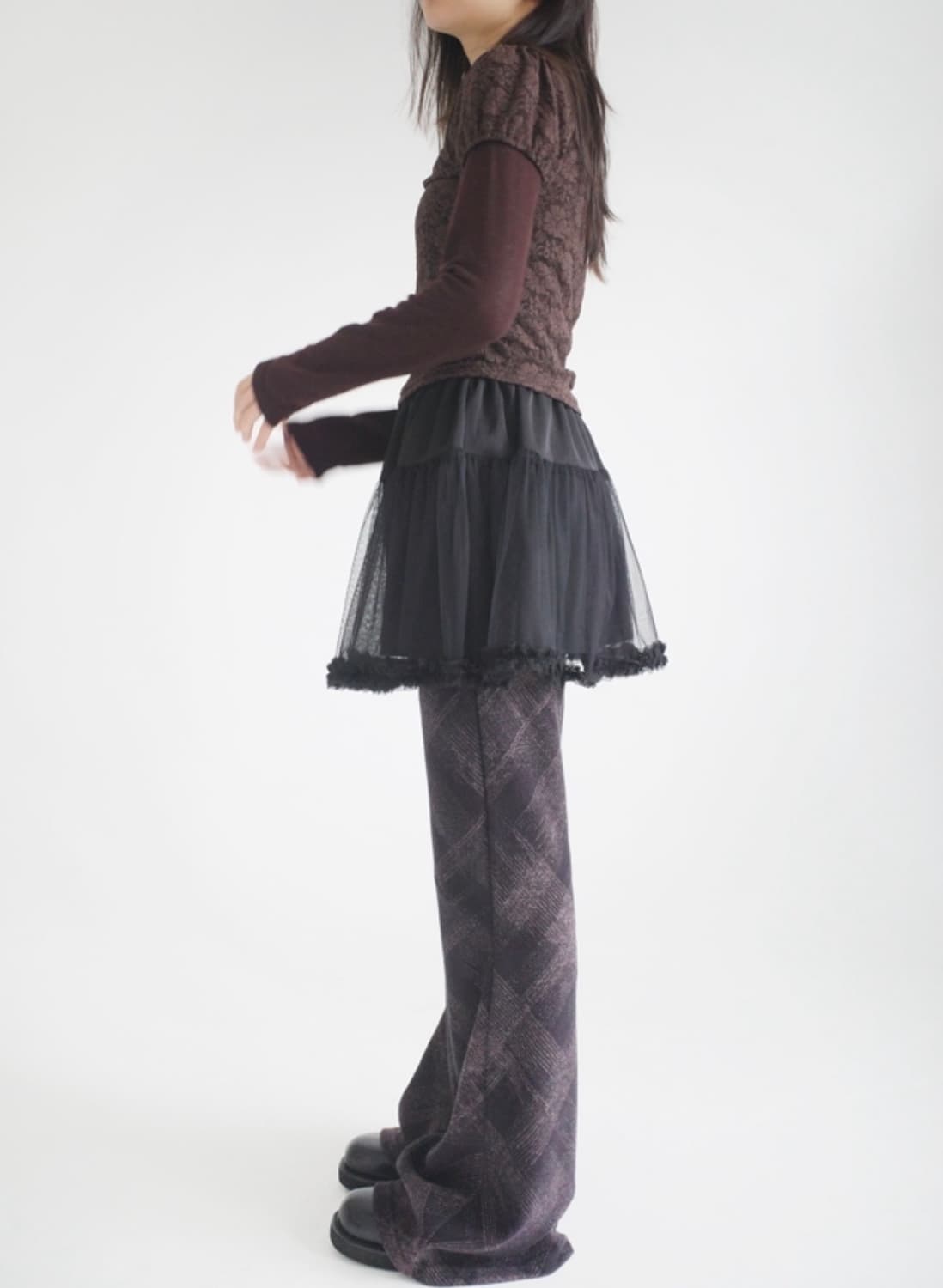 lace puff T-shirt 상품이미지3