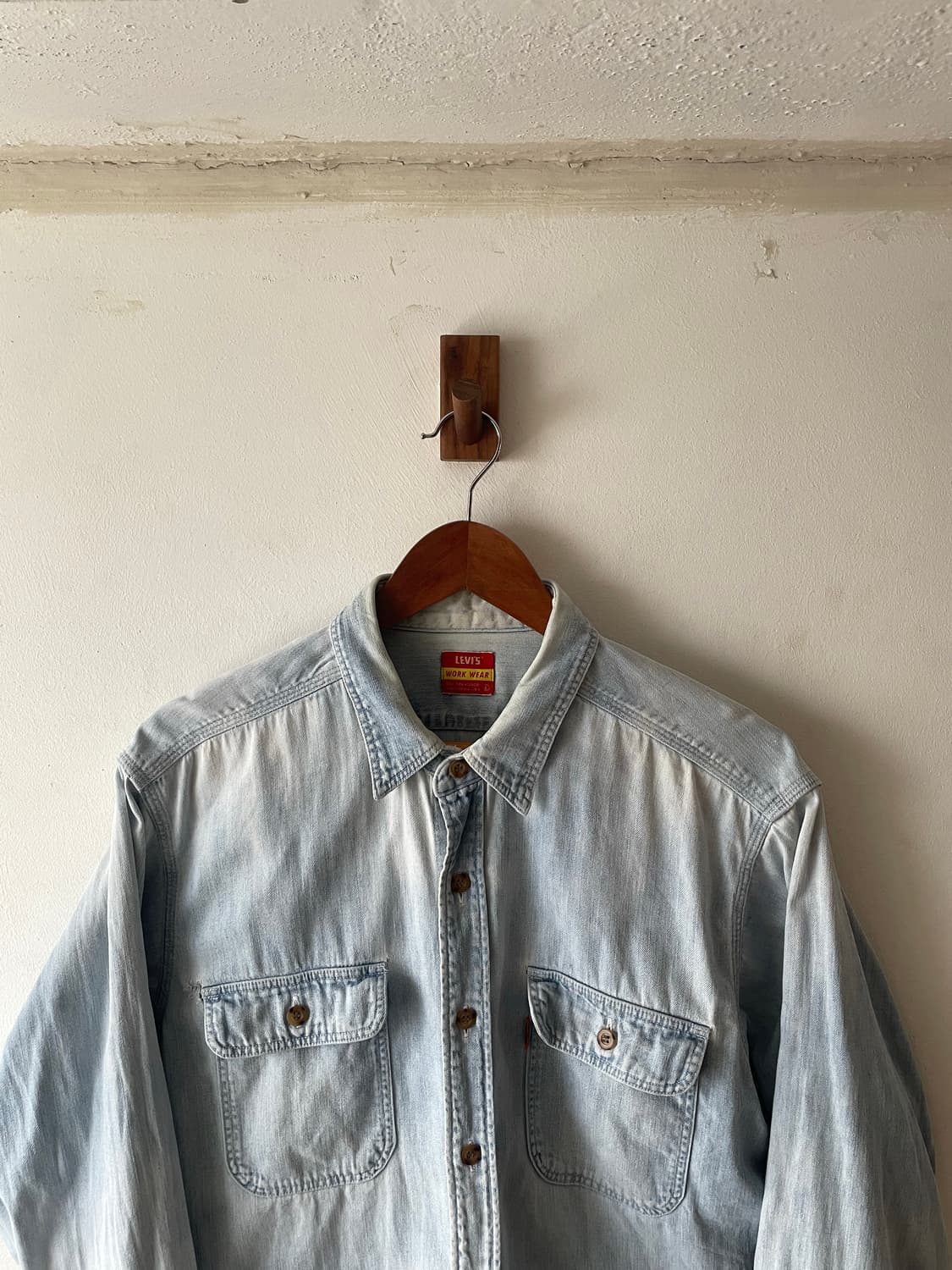 90's USA Vintage Levi's Denim shirt 상품이미지1