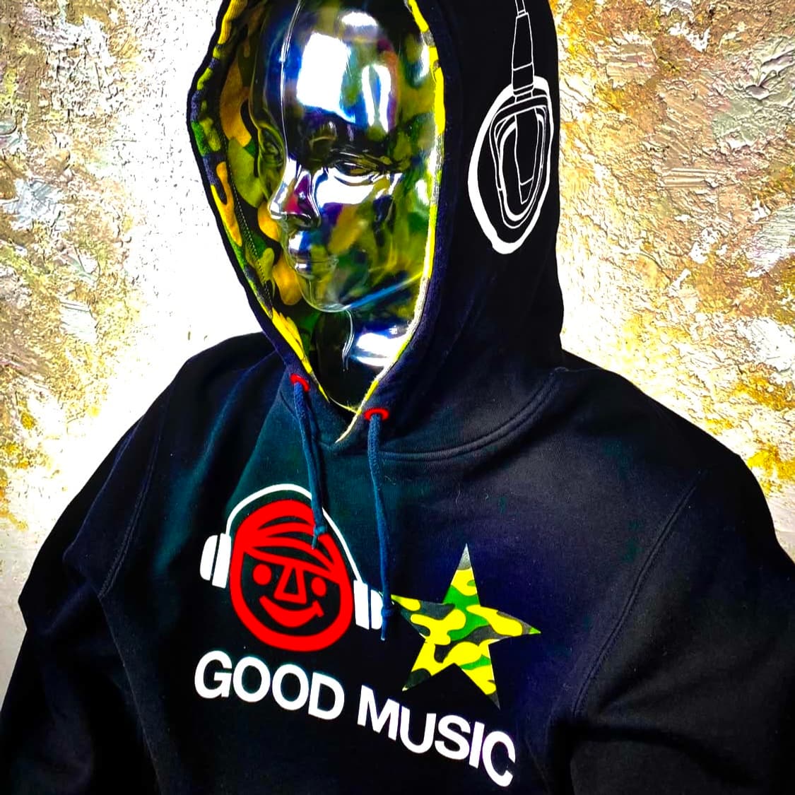 LAUNDRY “Good Music” 헤드폰 풀오버 스웻 후드 티셔츠 상품이미지1