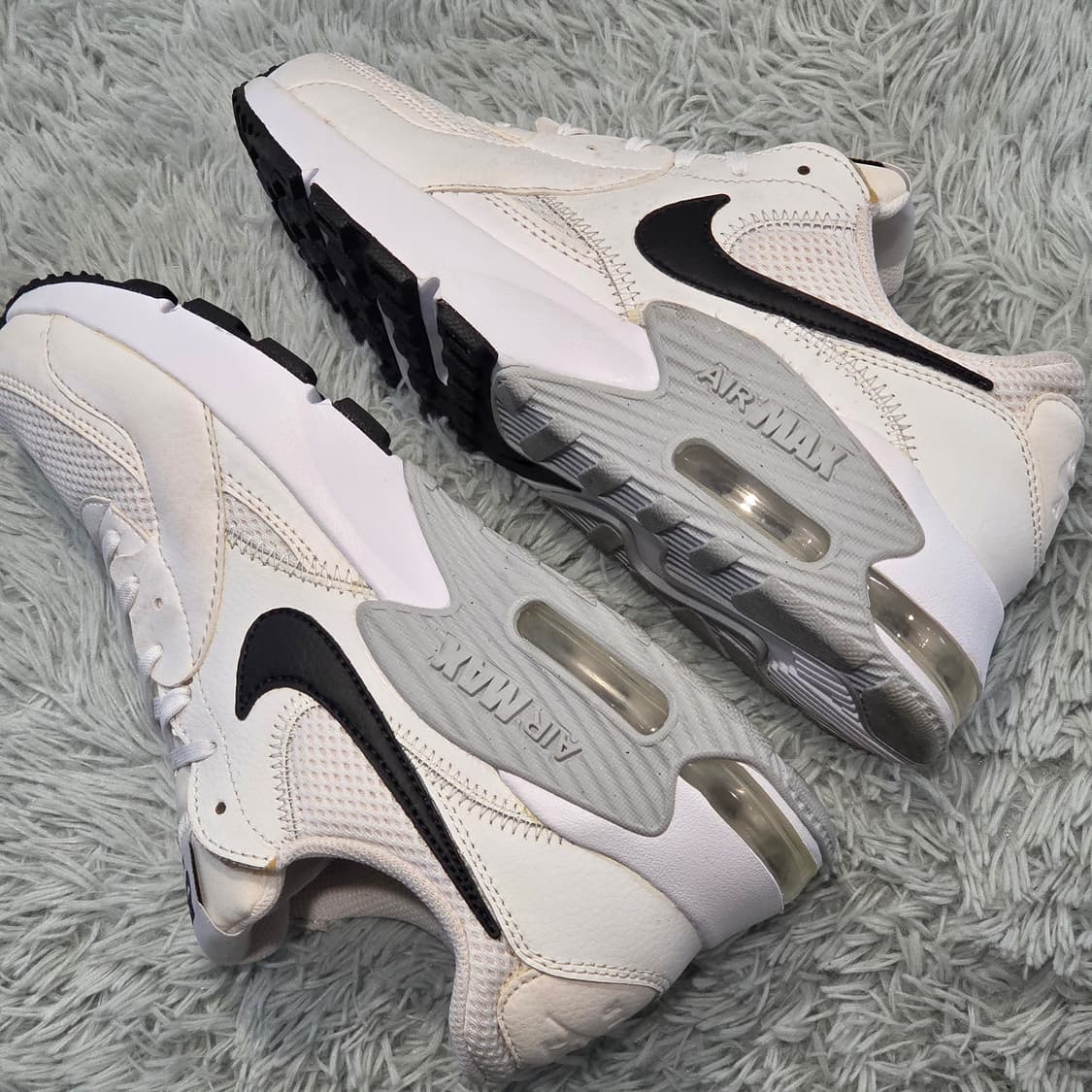 8q-25:나이키 에어맥스 CD5432-101화이트블랙(24cm)-A급 상품이미지8