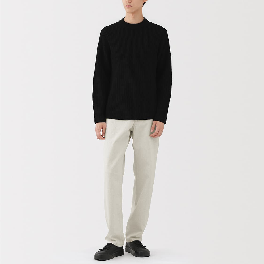 MUJI 미사용 재생코튼 혼방 5포켓 팬츠 size 32 상품이미지1