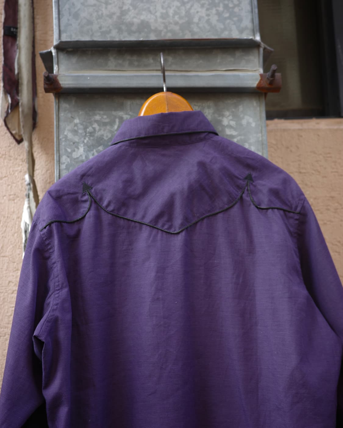 80s 90s 빈티지 애로우 요크 퍼플 웨스턴 셔츠 상품이미지6