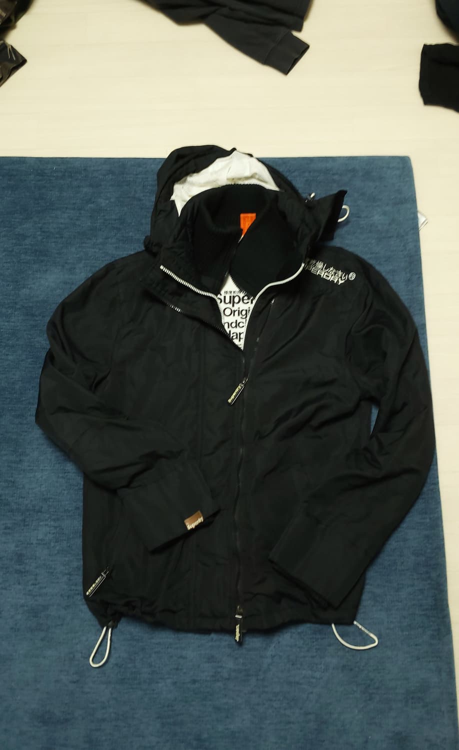 슈퍼드라이 블랙 후드자켓 L 상품이미지1