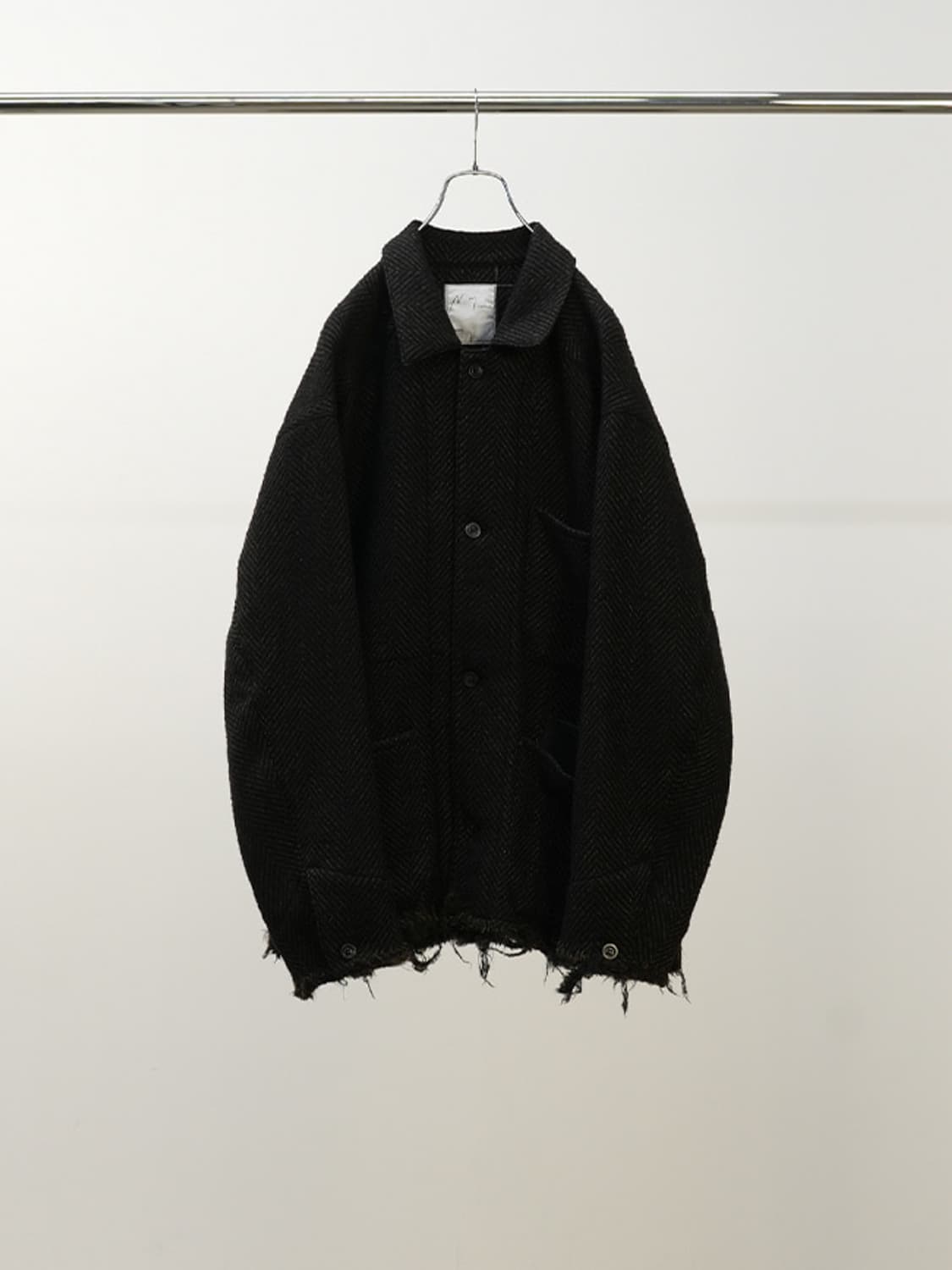 [3]안셀름 헤링본 커버올 브라운x블랙 25aw 상품이미지1