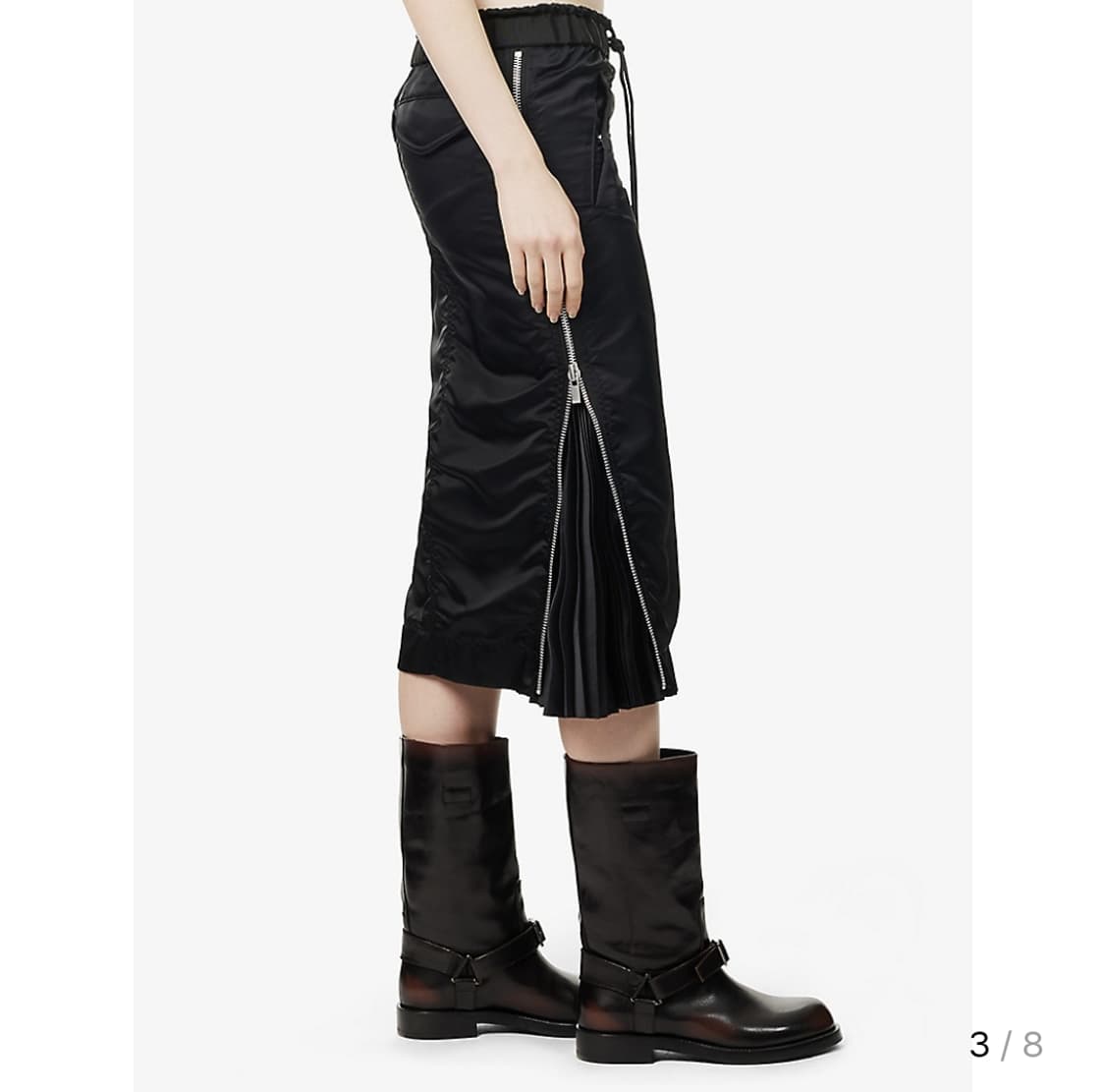 사카이 여성 나일론 플리츠 패딩 스커트 2 상품이미지1
