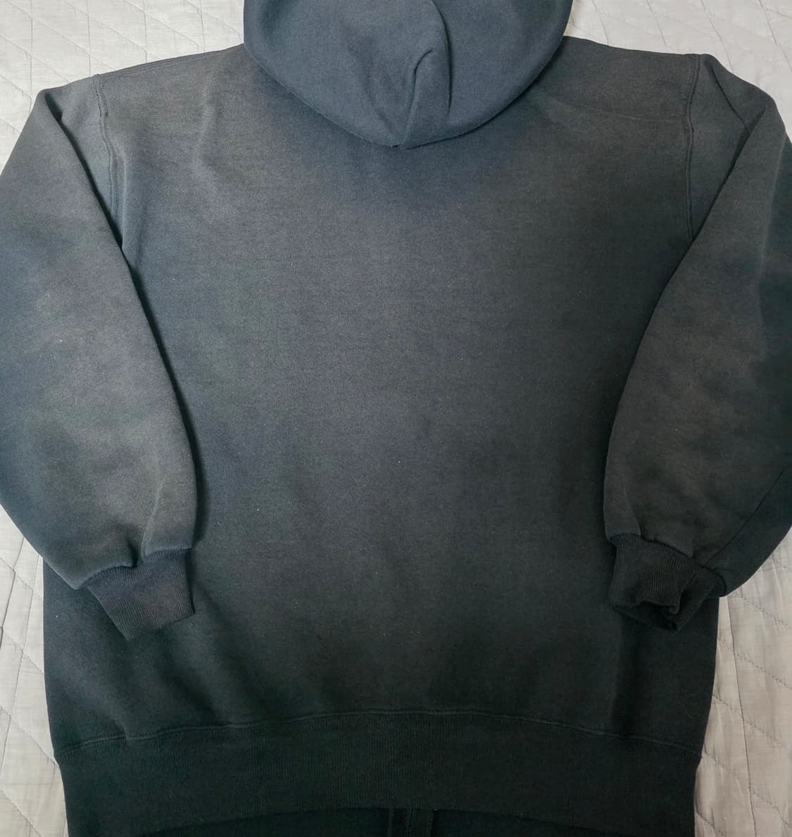 [XL] 90s USA 빈티지 러셀 애슬레틱 후드집업 블랙 하드페이드 상품이미지5