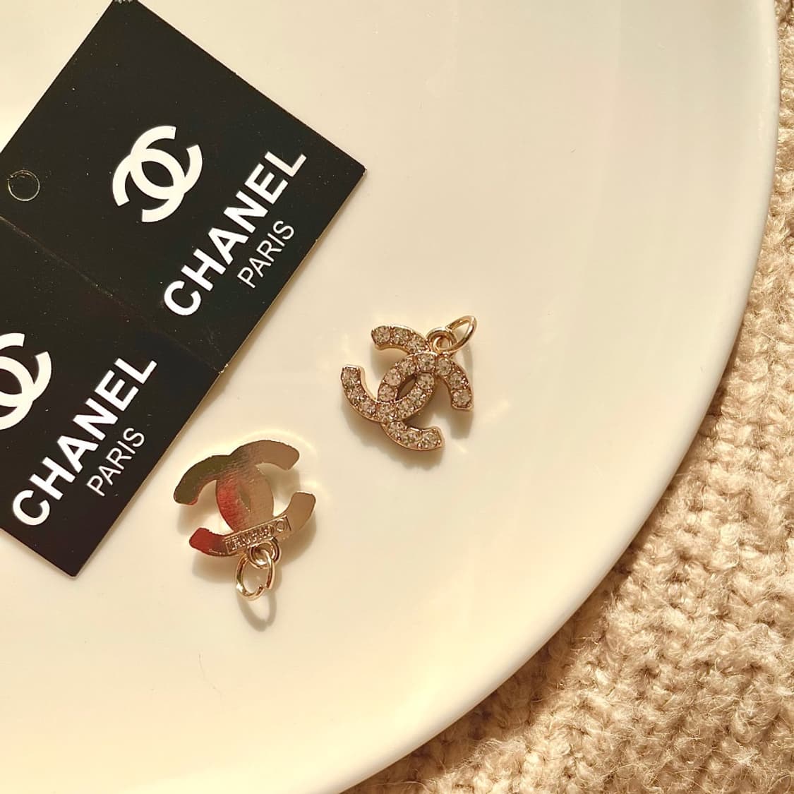 샤넬 로고 큐빅 목걸이 상품이미지6