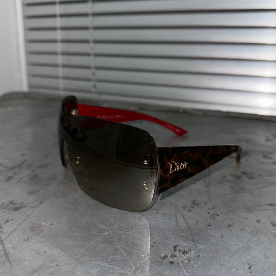 00s 디올 XL 치타 프린트 빅 선글라스 상품이미지6