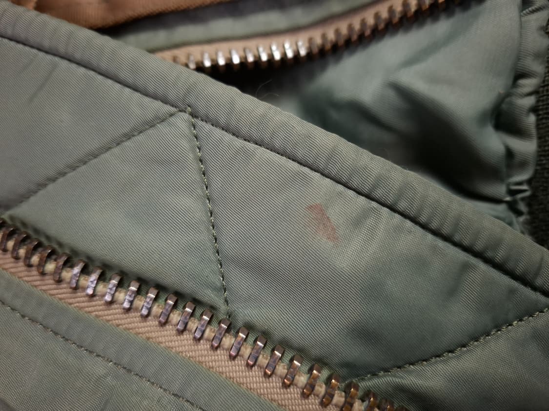 90's 미공군 mobil armer inc 복각 MA-1 울 항공자켓 상품이미지3