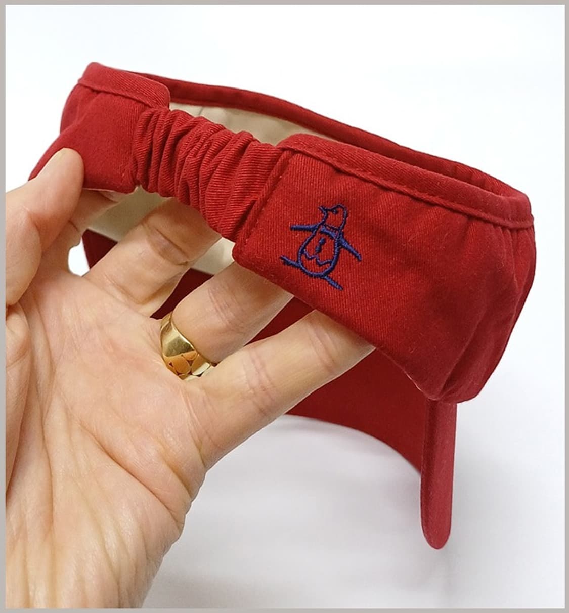 먼싱웨어 정품 여성 골프 썬캡 모자 K-63 상품이미지4