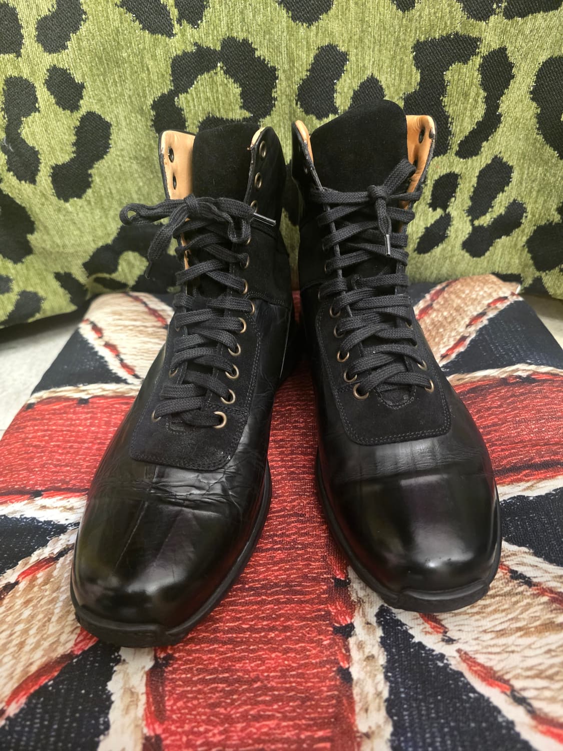 GOMMUS이탈리아 빈티지 레더 하이탑 부츠 상품이미지1