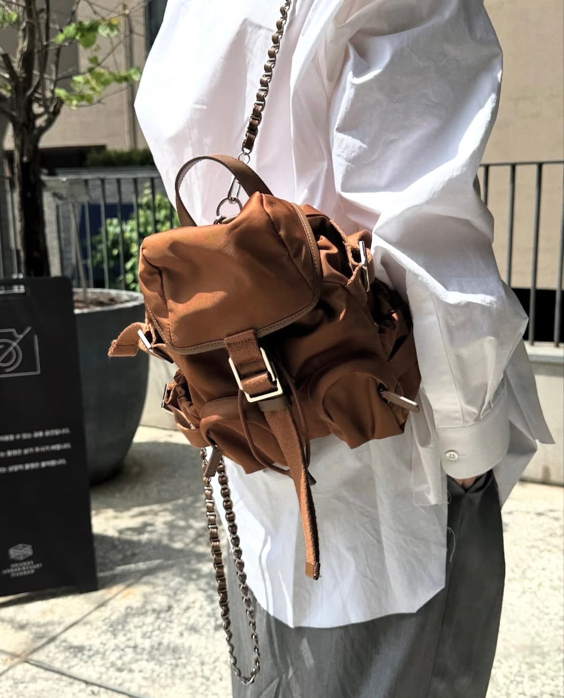 ORR 오르 워킹백 미니 브라운 상품이미지1