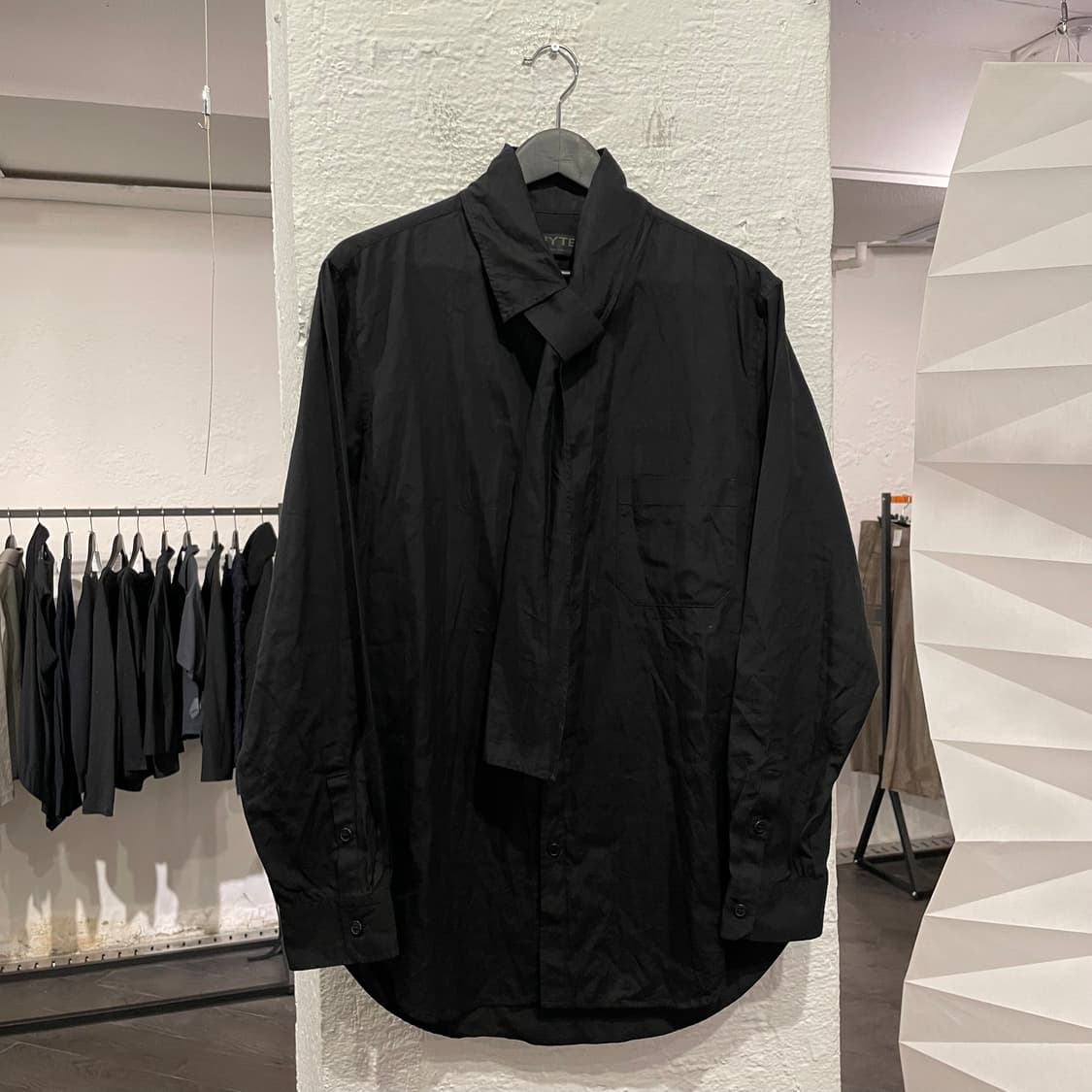 요지야마모토 타이 디테일 셔츠 상품이미지1