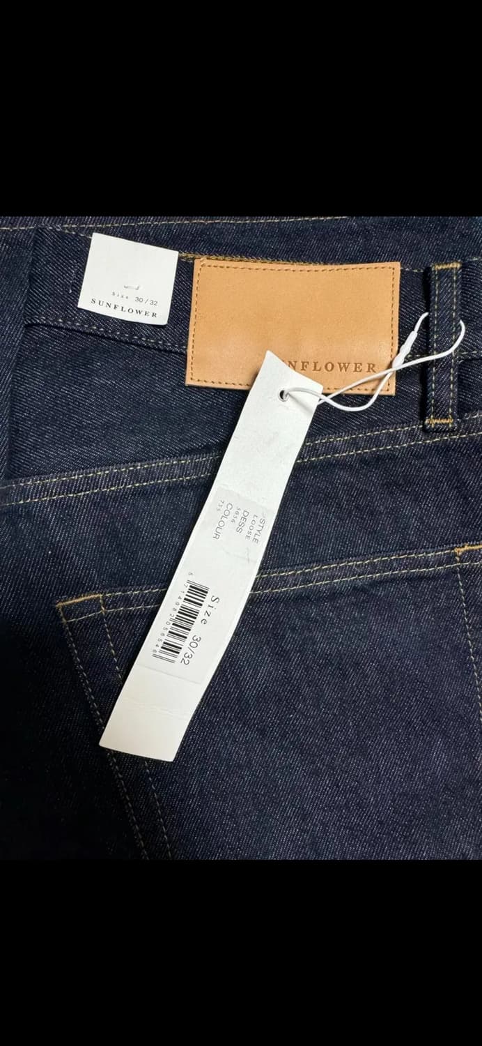 선플라워 SUNFLOWER 루즈데님 워시드 블루 린스 30-32 상품이미지3