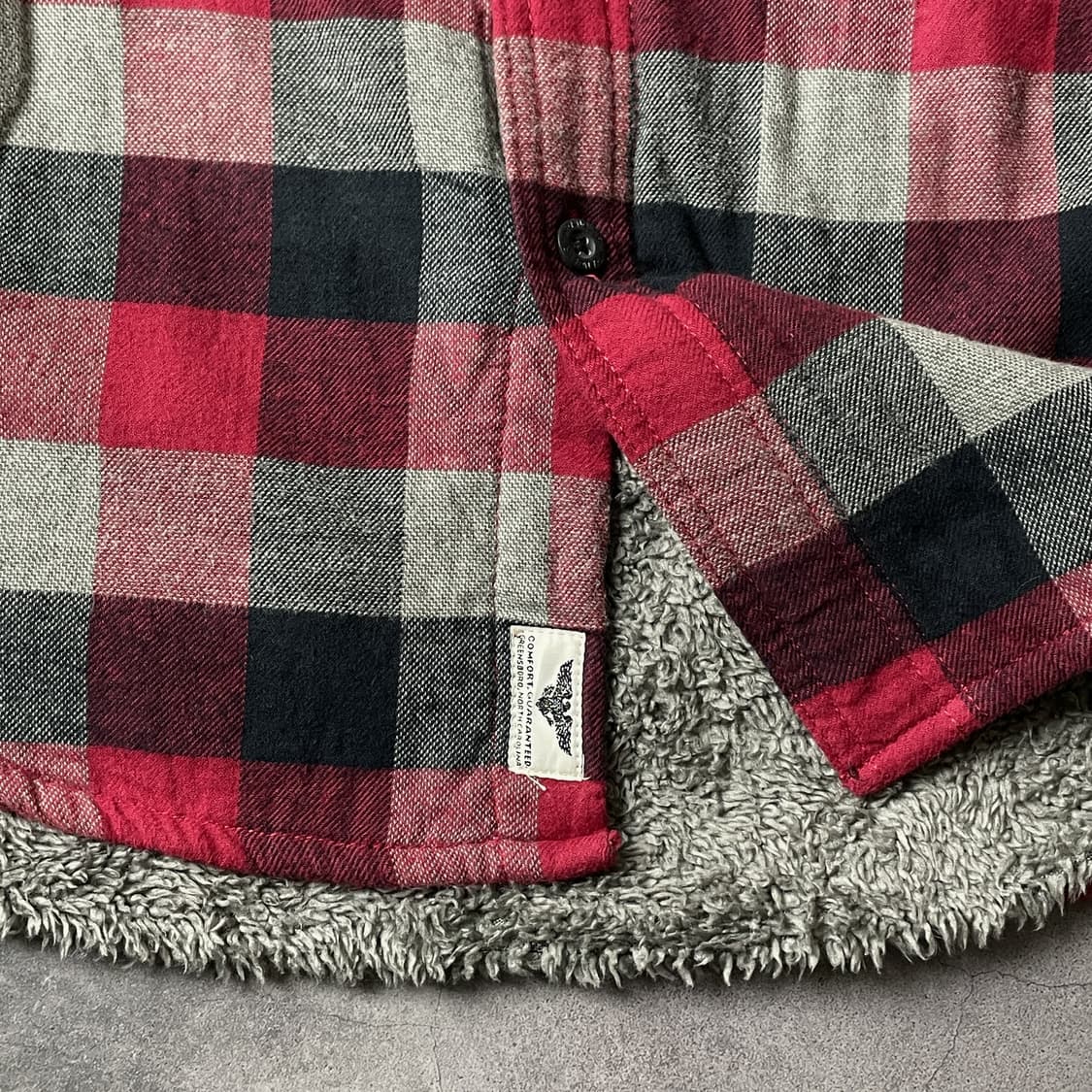 WRANGLER 랭글러 빈티지 셰르파안감 체크 플란넬 체크자켓 상품이미지4