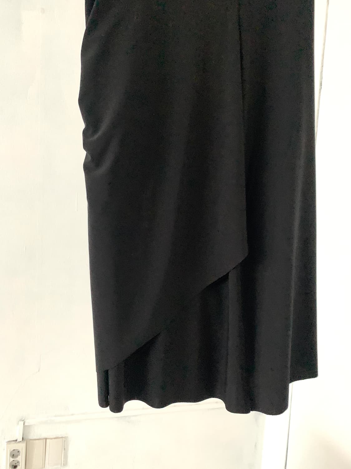 Black Shirring Detail Layered point Long 상품이미지9