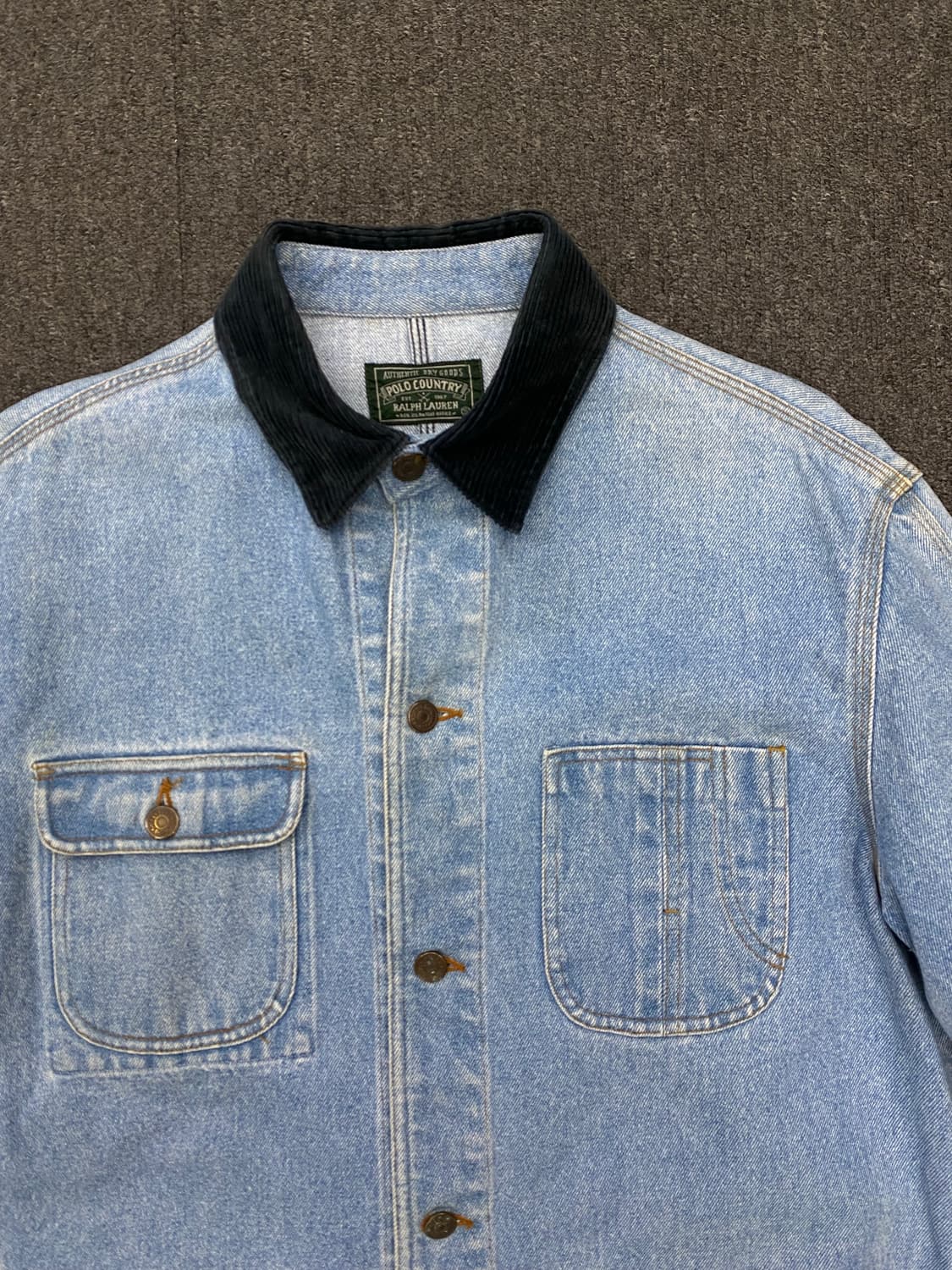 90s Polo 폴로 컨트리 데님 초어 자켓 상품이미지2