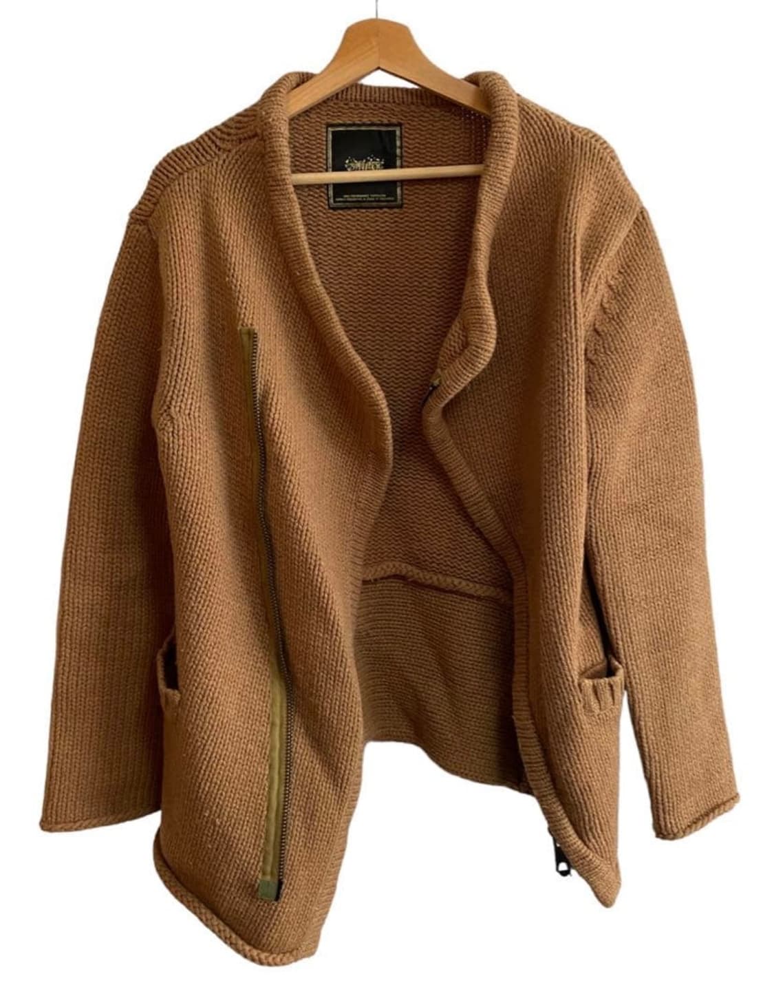 사스콰치패브릭스 11aw 울 니트 집업 상품이미지1