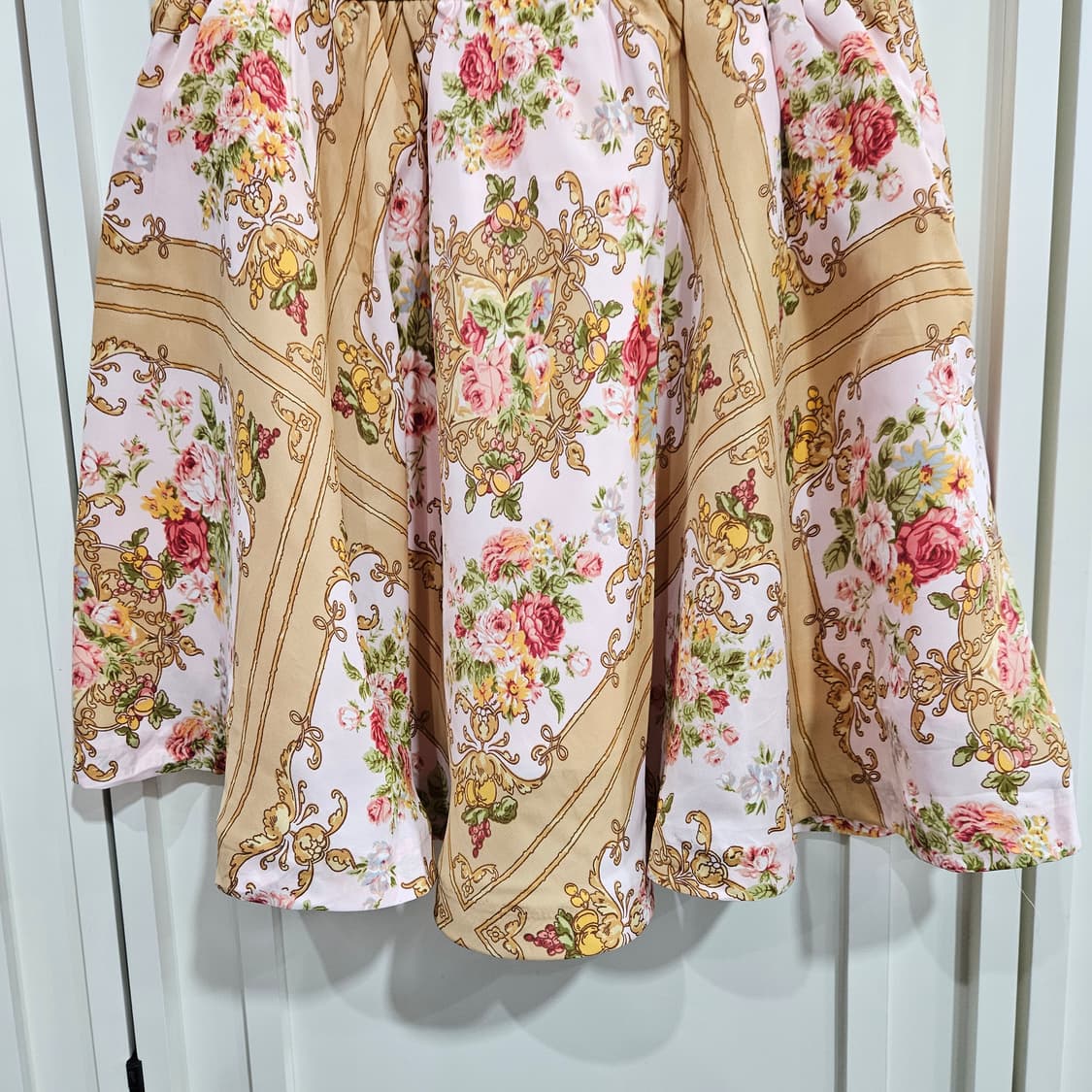 플라워 패턴 스커트 빈티지 스타일 상품이미지3