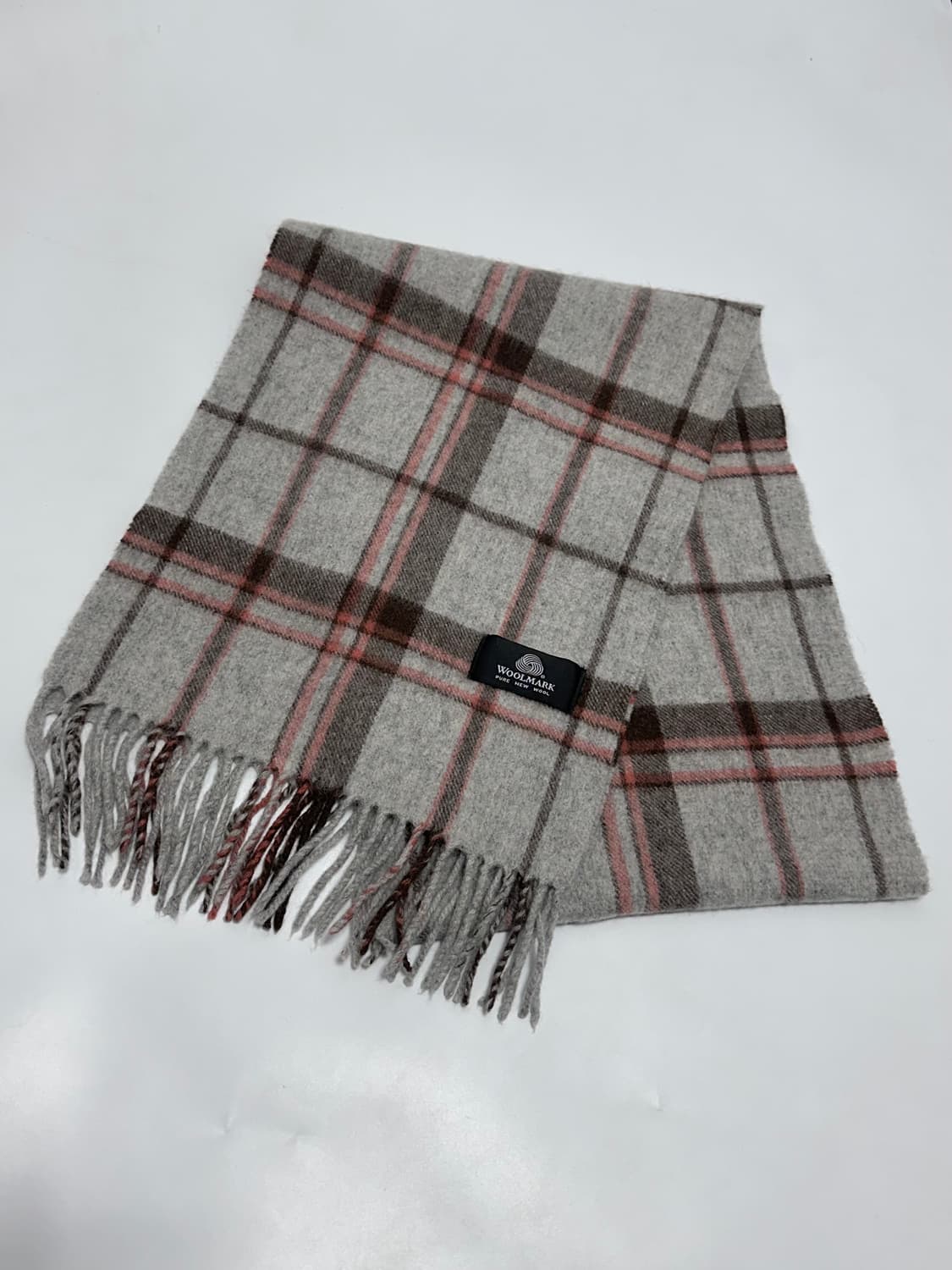 퓨어 울 체크 머플러 상품이미지3