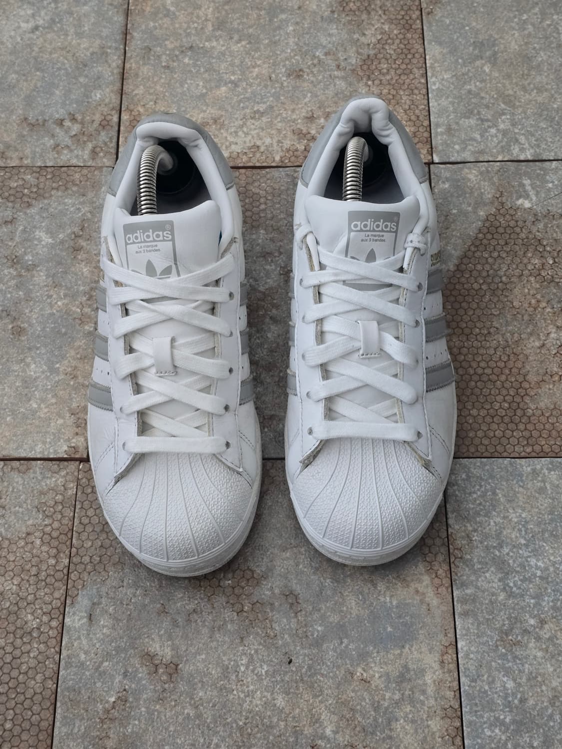 (230)아디다스 슈퍼스타 화이트 그레이 상품이미지2