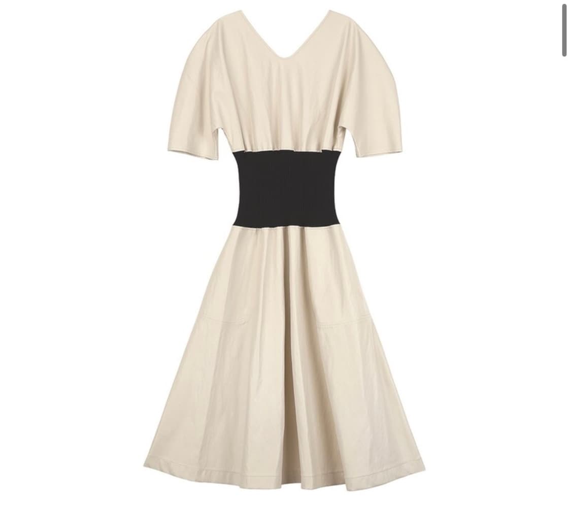 메종마레 레더 원피스 아이보리 34 상품이미지2