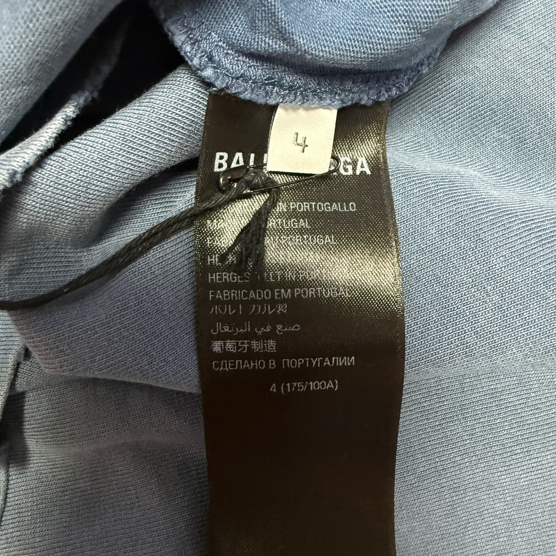 BALENCIAGA 25SS 발렌시아가 파리 문 오버사이즈 티셔츠 블루 상품이미지6