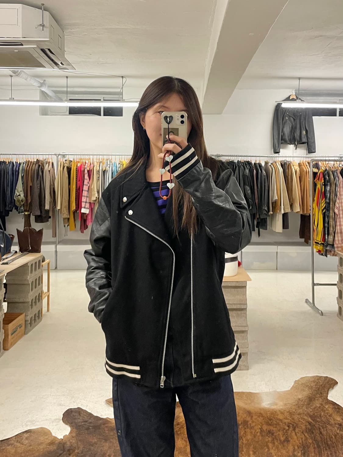 BEAMS varsity rider jacket 상품이미지3