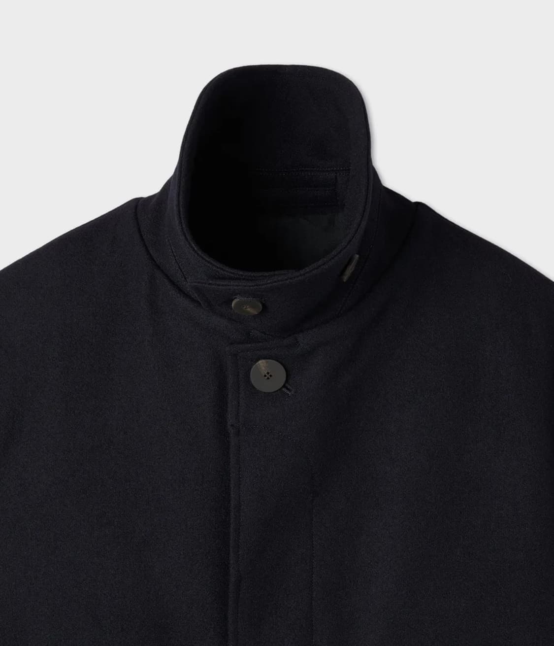 [L] 스튜디오니콜슨 몬디알 울 오버 코트 - 네이비 상품이미지2