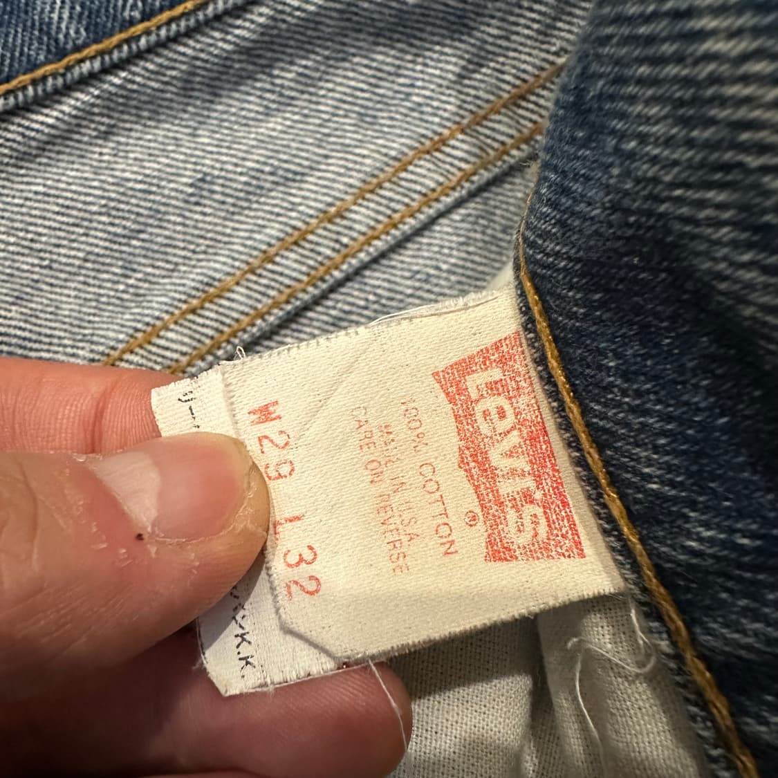 90s USA 리바이스 610 데님 팬츠 상품이미지4