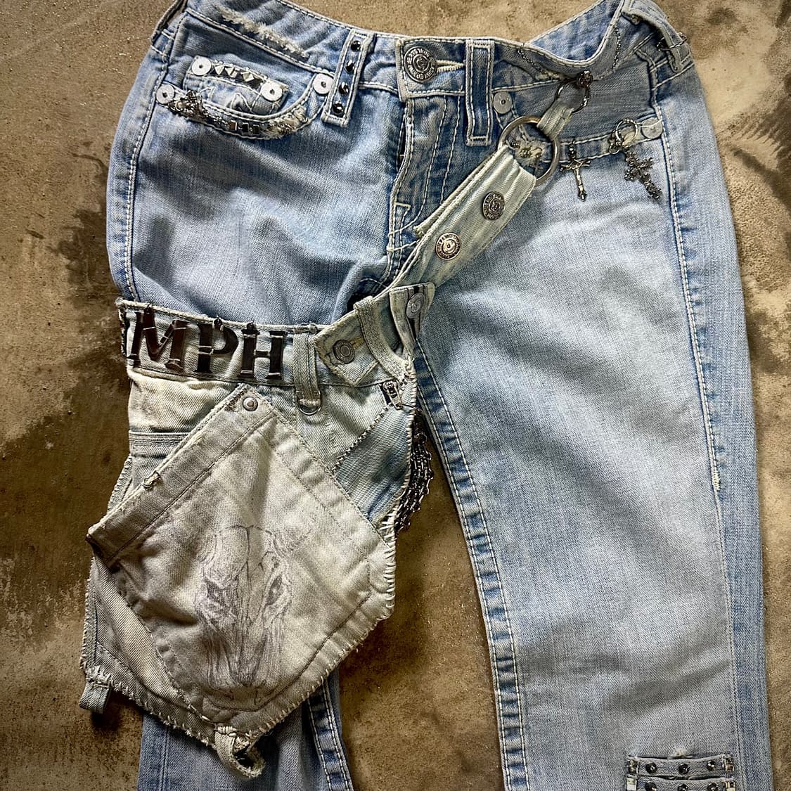 cross flared jeans&holster bag (MPH) 상품이미지3