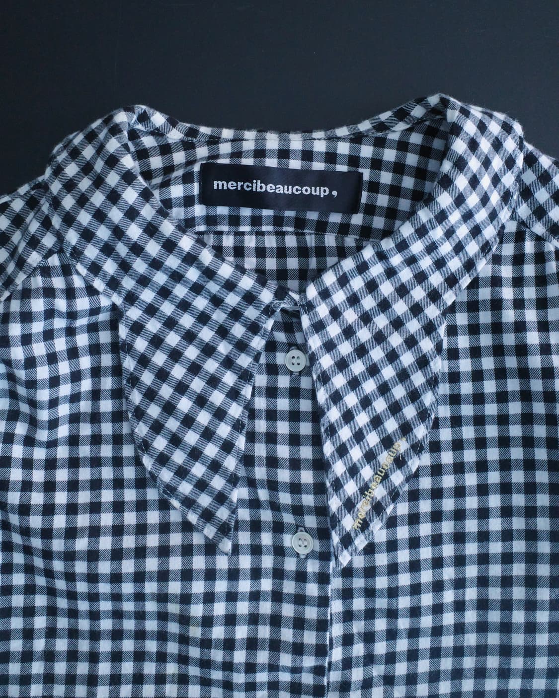 메르시보꾸 체크 셔츠 상품이미지4