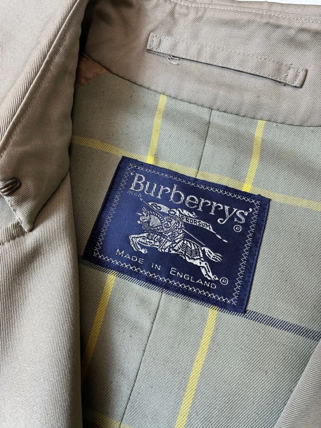 버버리 90's 재팬 벨티드 견장 롱 트렌치 코트 PN7565 상품이미지7