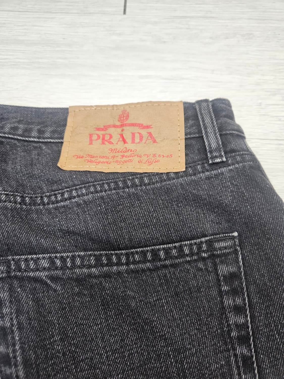 프라다 블랙데님진 상품이미지4