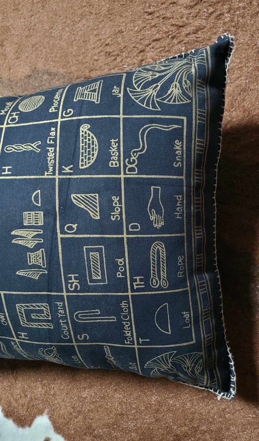 이집트 패브릭 핸드메이드 쿠션(40*43) 상품이미지5