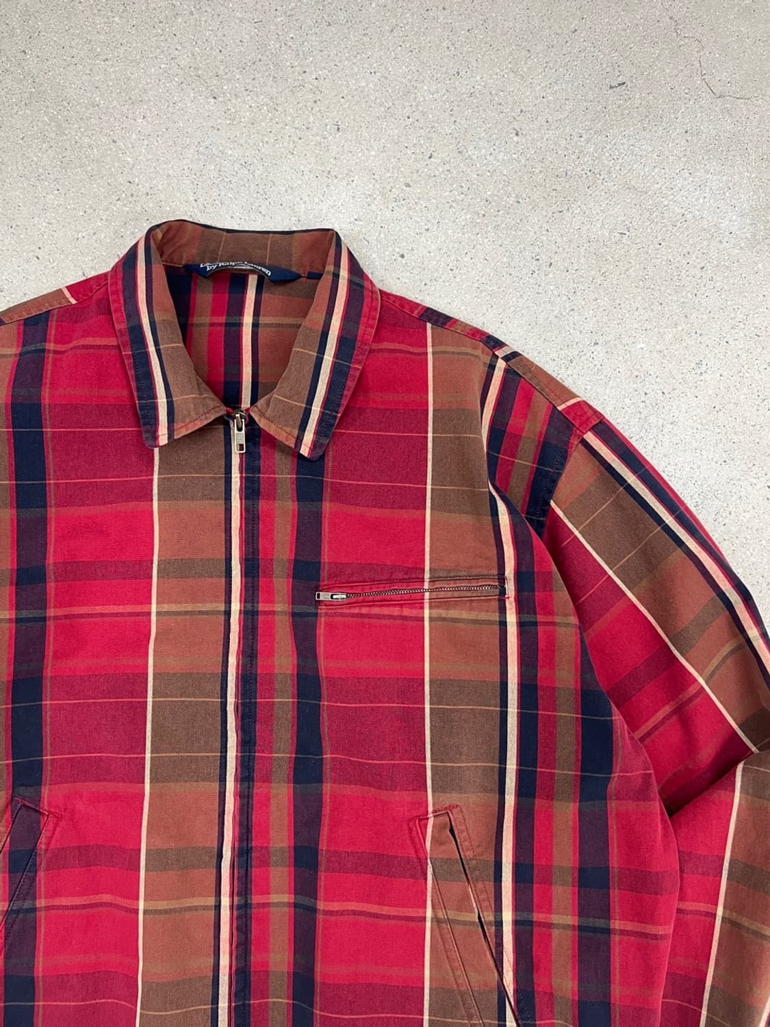 폴로 랄프로렌 90s 빈티지 체크 해링턴 자켓 상품이미지6