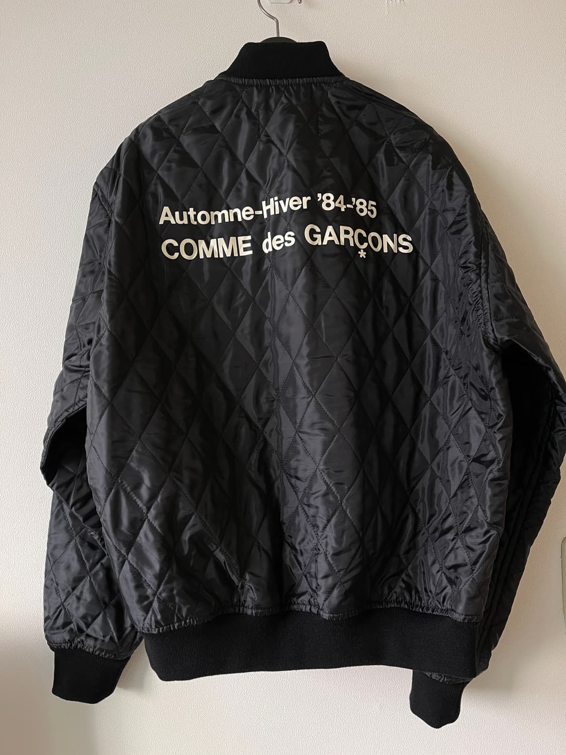 CDG 퀼티드 '84-85 스태프 블루종 블랙 M size 상품이미지2